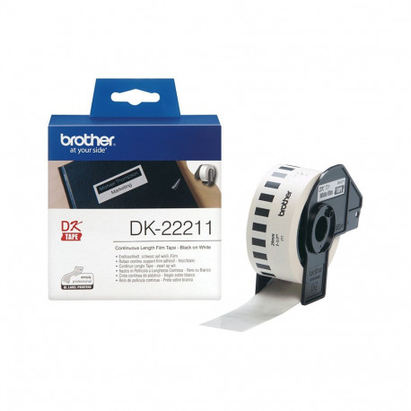 Brother pidev kileetikett, valge