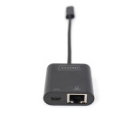 "DIGITUS USB Type-C Gigabit Ethernet Adapter, PD Unterstüt."
