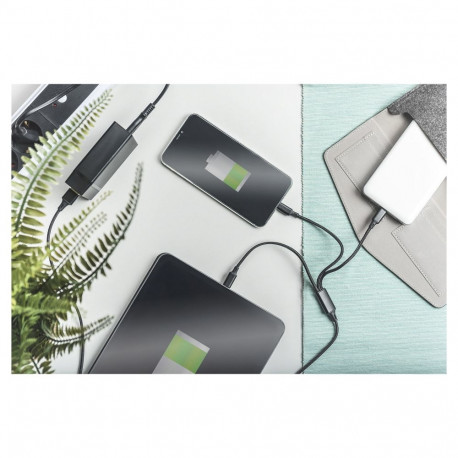 "DIGITUS LAK 3in1 USBA+Lightning+MicroUSB->USBC 1m schwarz"