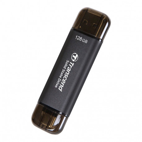 "Transcend SSD ESD310C 128GB USB-C USB 3.2 Gen 2x1 black"