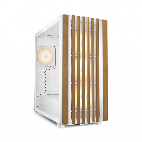 Sharkoon Rebel C70G RGB ATX 1xGlas valge