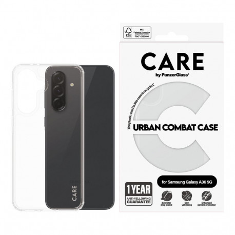 "CARE Flagship Case Clear w. Clear Frame Galaxy A36 5G"