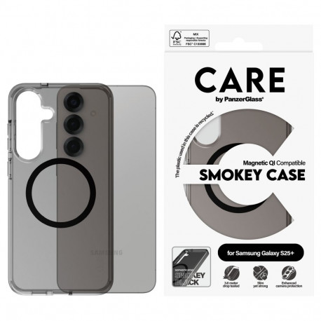 "CARE Flagship Case Smokey/Black QI Compatible Galaxy S25 Plus"