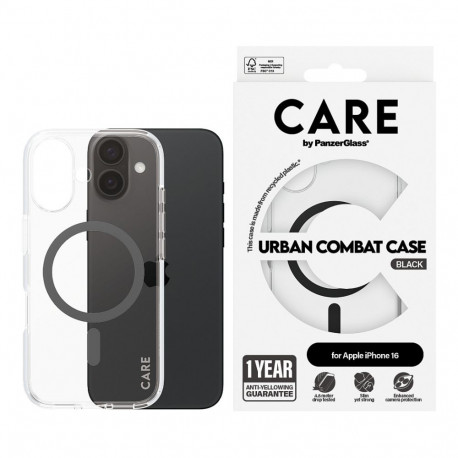 "CARE Case Flagship Black MagSAFE iPhone 16"
