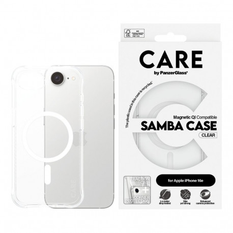 CARE moekas Samba läbipaistev ümbris MagSafe-iga iPhone 16e