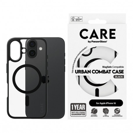 "CARE Case Flagship Urban Combat Black MagSAFE iPhone 16"