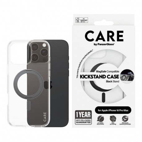 "CARE Case Feature Black Kickstand MagSAFE iPhone 16 Pro Max"