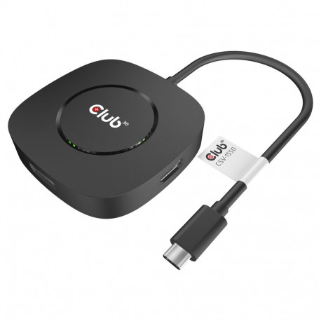 Club3D MST-jaotur USB 3.2 Type-C 3x DisplayPort 1.4 retail