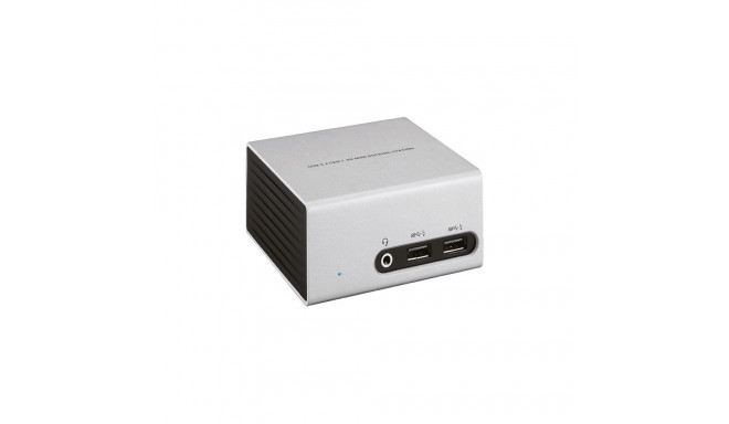 "Club3D 4K Mini-Dockingst USB3 ->4xUSB3/HDMI/DVI/LAN silber"