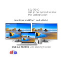 "Club3D 4K Mini-Dockingst USB3 ->4xUSB3/HDMI/DVI/LAN silber"