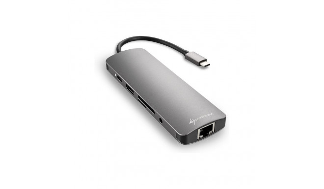 Sharkoon USB 3.0 Type C tumehall komboadapter