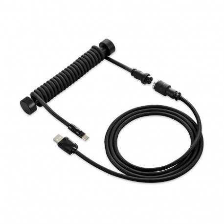 "Sharkoon SGK50 Aviator Kabel Titan/Black (schwarz. 1.85 Meter. Spiralkabel fr SKILLER SGK50 S4)"