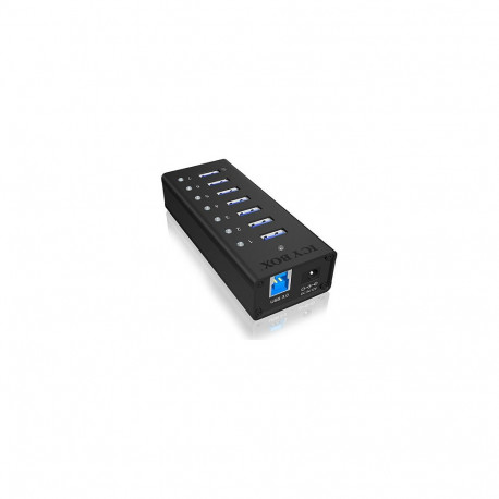 "HUB 7Port. Verfügt über 7x USB 3.0 Anschlüsse für Laufwerke ICY BOX"