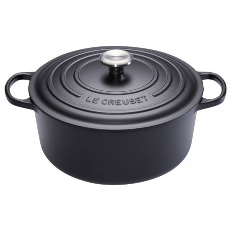 Le Creuset Signature ümargune must hautamispott 26 cm