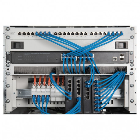 Digitus 1HE kaabli harjapaneel ava 24x423mm hall