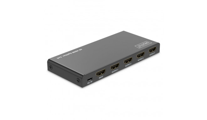 Digitus HDMI-jagaja 1x4 4K/60Hz HDCP 2.3 EDID Control