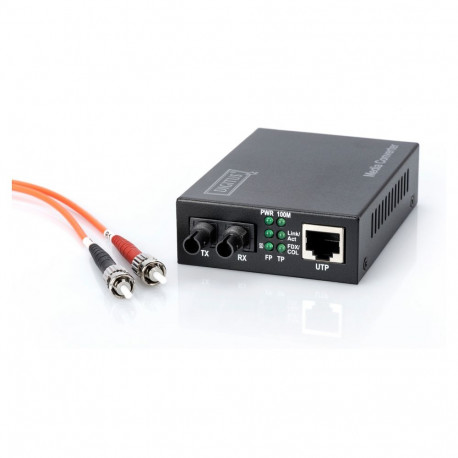 "DIGITUS Medienkonverter Fast Ethernet Multimode RJ45/ST retail"