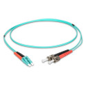 "DIGITUS LWL Patchkabel LC -> ST 1.00m Multimode Duplex OM3"