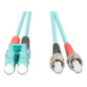 "DIGITUS LWL Patchkabel LC -> ST 1.00m Multimode Duplex OM3"