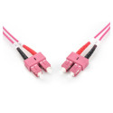"DIGITUS LWL Patchkabel SC -> SC 2.00m Multimode Duplex OM4"