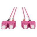 DIGITUS valguskaabli ühenduskaabel SC -> SC 1.00m Multimode Duplex OM4