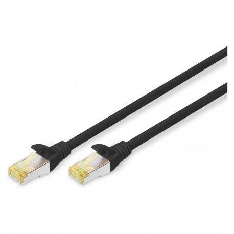 DIGITUS Cat6a S/FTP võrgukaabel 2xRJ45 3.0m must lukustuskaitsega