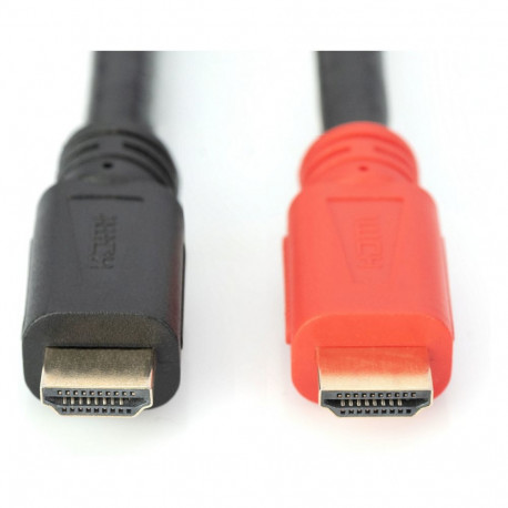 DIGITUS HDMI-kaabel Etherneti ja signaalivõimendiga 10m must