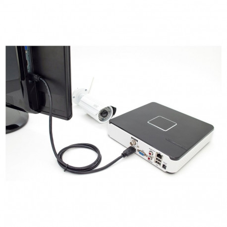 "DIGITUS HDMI-Kabel A->A Ethernet St/St 5.0m schwarz 4K"