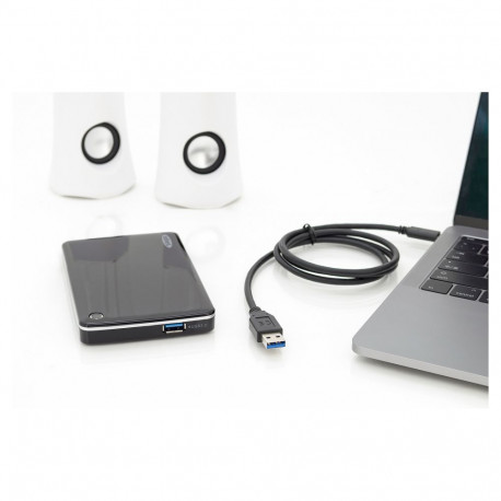 "DIGITUS USB 2.0 Anschlusskabel Typ C -A St/St 1.0m, sw"