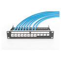 "DIGITUS Patchpanel 1HE 12-Port Modular schw."