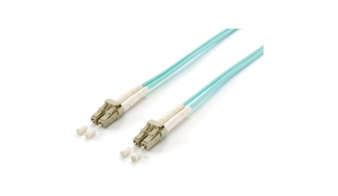 Equip LWL patchkaabel LC->LC 30.00m Multimode Duplex OM3 polükotis, türkiis