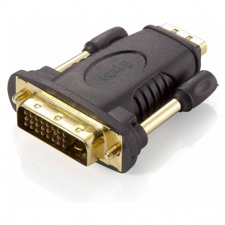 "Equip HDMI Adapter A-DVI(24+1) Bu/St 1920 x 1200 sw Polybeutel"