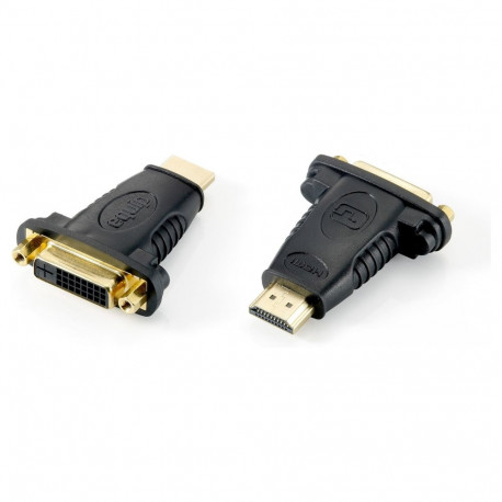 Equip HDMI adapter A-DVI(24+1) St/Bu 1920x1080/60HZ must kilekott