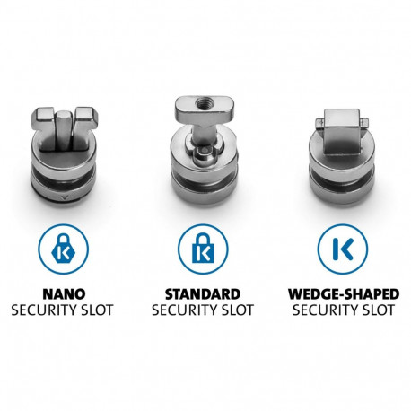 "Kensington ClickSave Verankerung 3-in-1 T-Bar-Wedge-Nano"