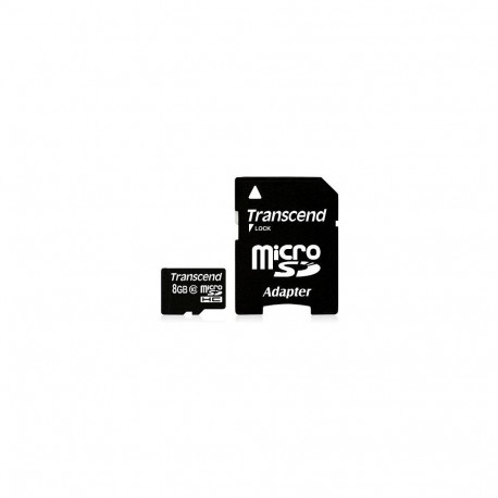 "CARD 8GB Transcend Premium MicroSDHC 10MB/s +Adapter"