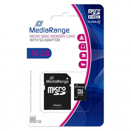 MediaRange MR958 16 GB must mälukaart