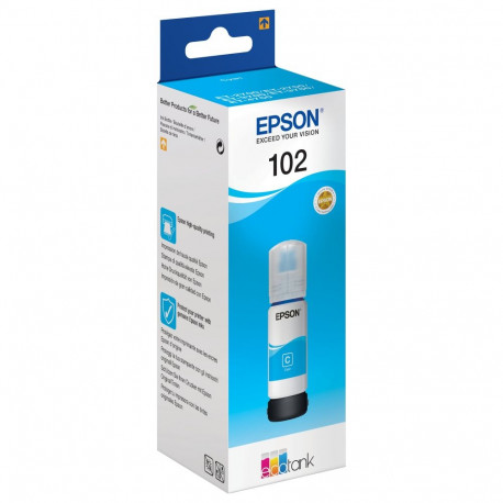 "Epson Tinte 102 EcoTank C13T03R240 Cyan bis zu 6.000 Seiten"