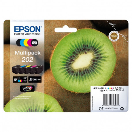 Epson 202 C13T02E74010 5-osaline multipakk (BKMCY/must foto) kuni 300 lehekülge