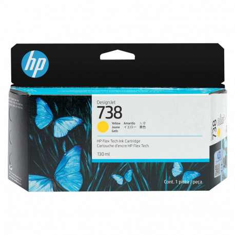 HP 738 130-ml kollane DesignJet tindikassett
