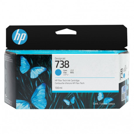 HP 738 130-ml tsüaan DesignJet tindikassett