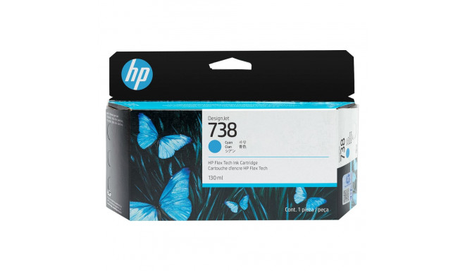 HP 738 130-ml tsüaan DesignJet tindikassett