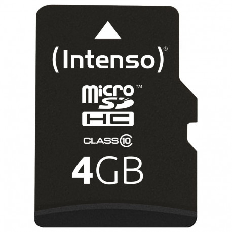 "CARD 4GB Intenso 3413450 MicroHC Class 10 20MB/s inkl. Adapter"