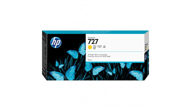 HP 727 300-ml kollane tindikassett