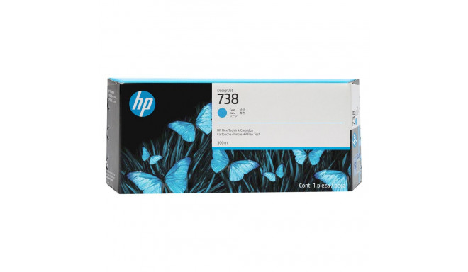 HP 738 300-ml tsüaan DesignJet tindikasett