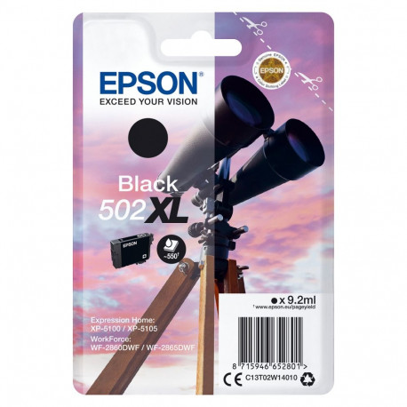 "Epson Tinte 502XL C13T02W14010 Schwarz bis zu 550 Seiten"