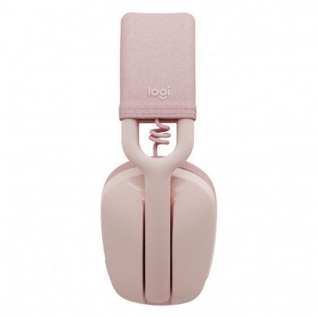 "Logitech Zone Vibe 100 Headset full size Bluetooth wireless rose"