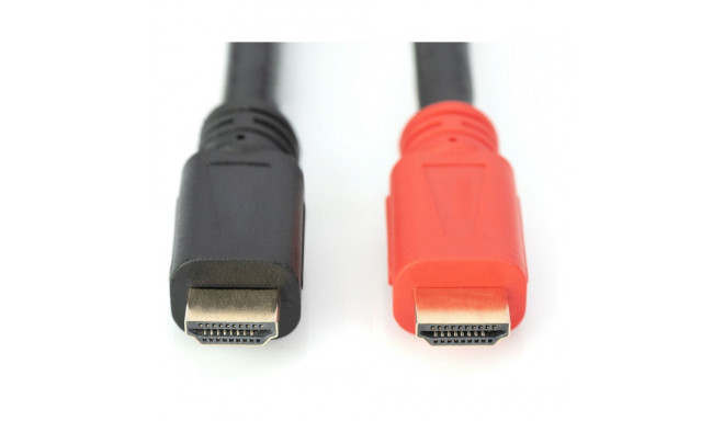 Digitus HDMI ühenduskaabel Ethernet, võimendiga, 15m, must