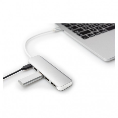 Digitus USB-C jaotur DA-70242-1 5-pordiline, 4xUSB 3.0, 1xUSB-C