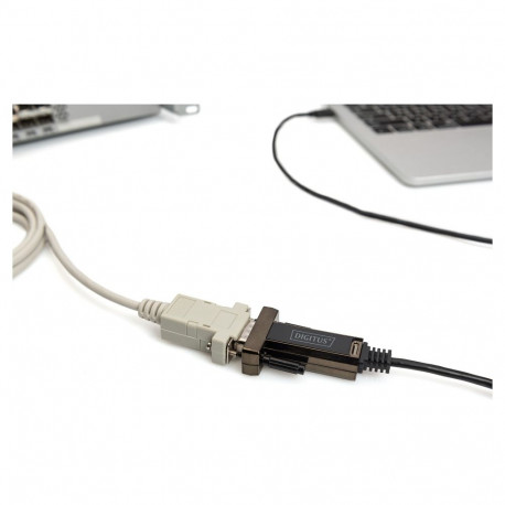 DIGITUS adapter USB-C > DSUB 9M 1m kaabel FTDI kiibistik
