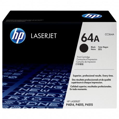 "HP 64A original LaserJet Toner cartridge CC364A black standard capacity 10.000 pages 1-pack Smart P